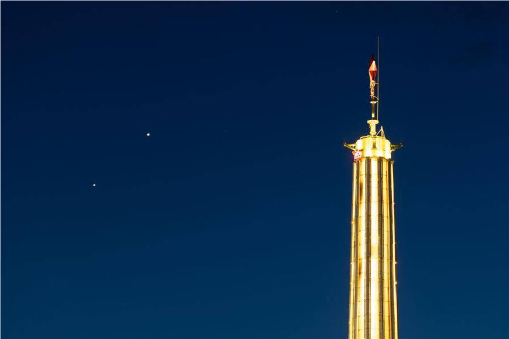 星空相册丨天宇上演金星合木星