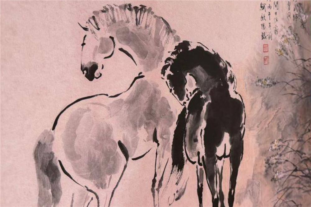 书画迎新春：百余件两岸贺岁艺术作品在台北展出