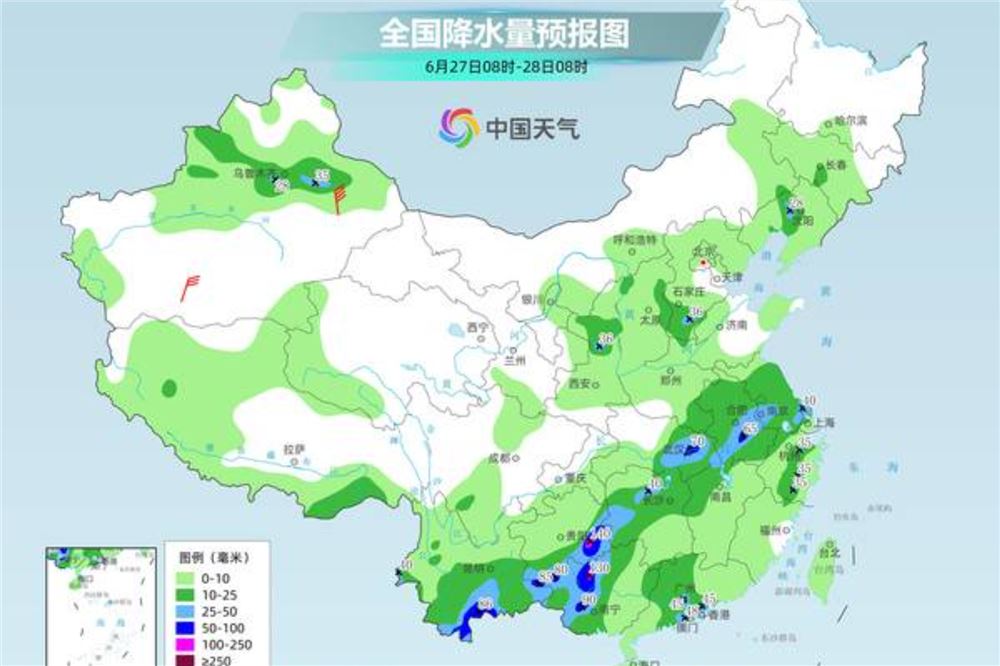 黄淮等局地有暴雨伴强对流 江南多地将上演高温持久战