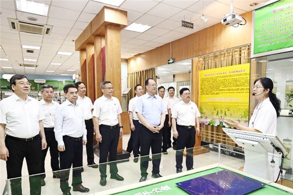 毛伟明在长沙调研中医药工作