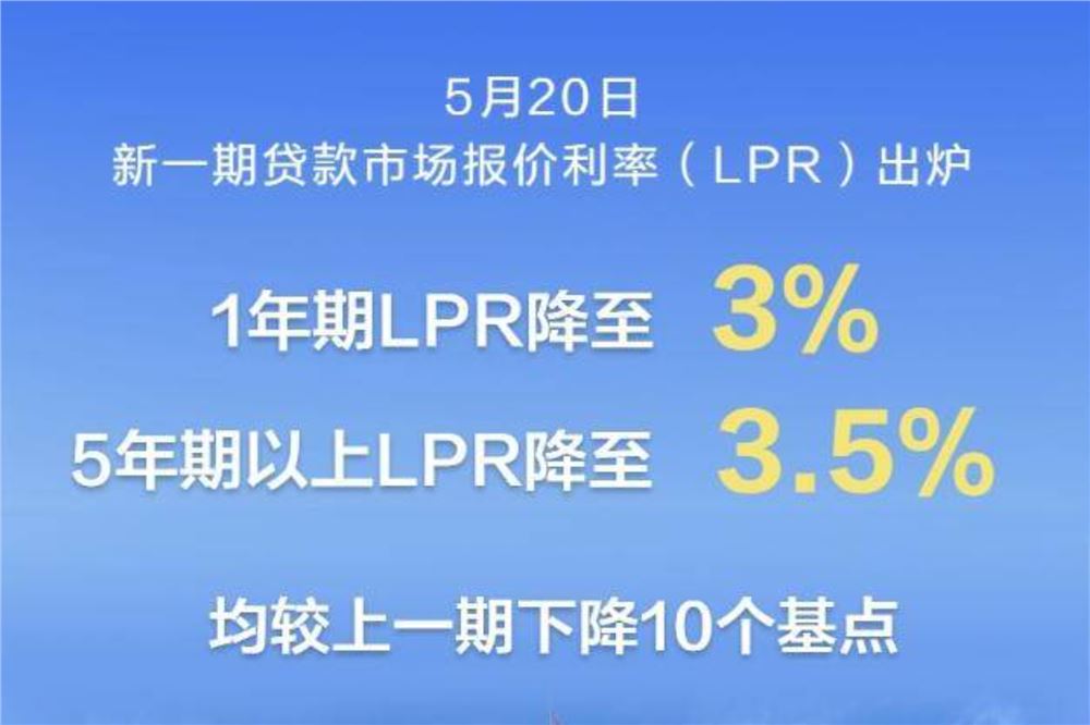 下降10个基点！LPR迎来年内首降