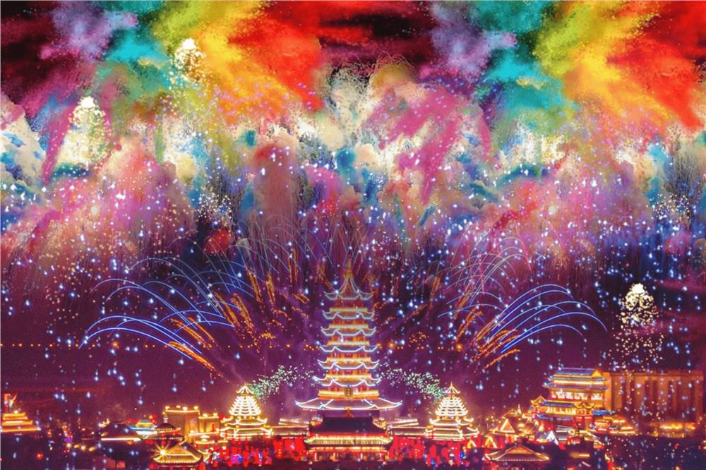 欢聚方特潮玩新春 花灯国潮点亮年味