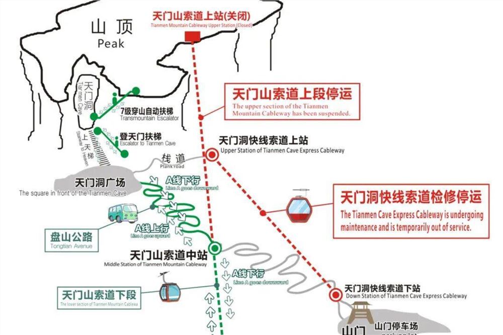 3月9日起，张家界天门山景区索道运行有调整