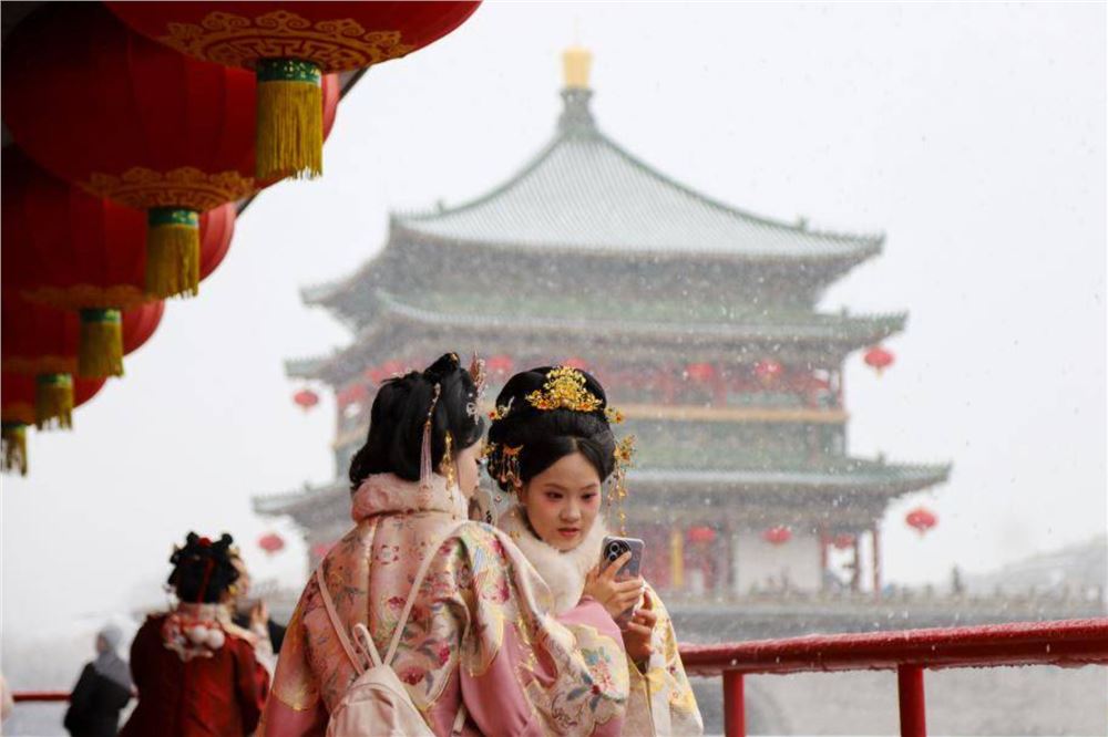 新春伊始迎降雪