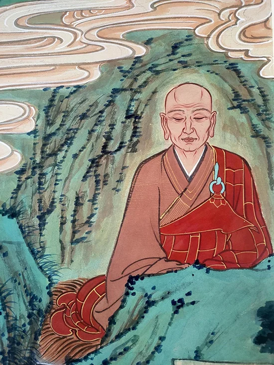 图片来源:山东大灵岩寺 绘画:若愚