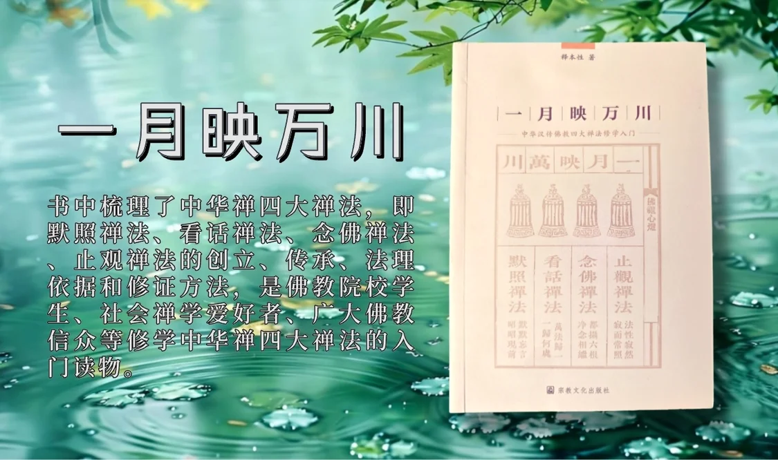 本性法师《一月映万川》:念佛禅法的禅法概述