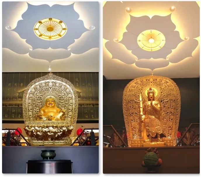 弥勒菩萨与韦陀菩萨像