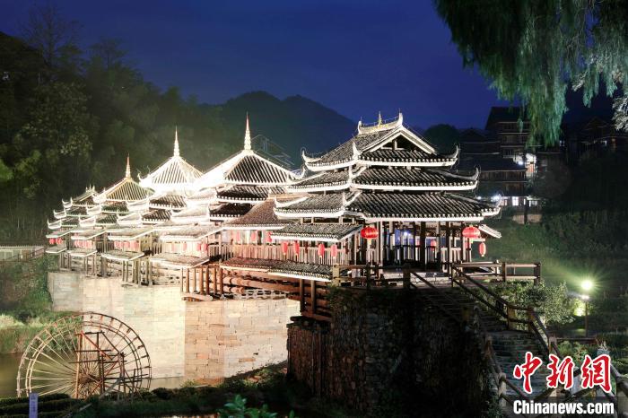 广西三江程阳八寨景色如画